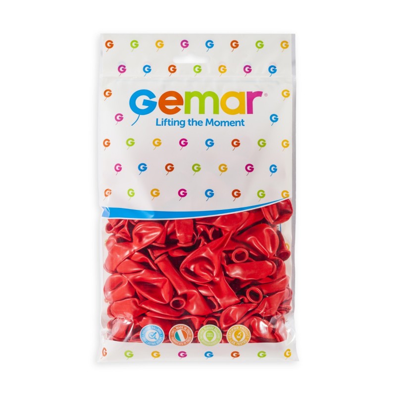 100x Latexballon A50 5"/13cm #045 Pastel Red