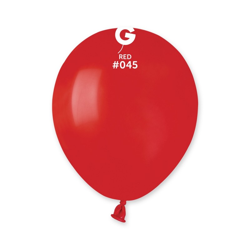 100x Latexballon A50 5"/13cm #045 Pastel Red