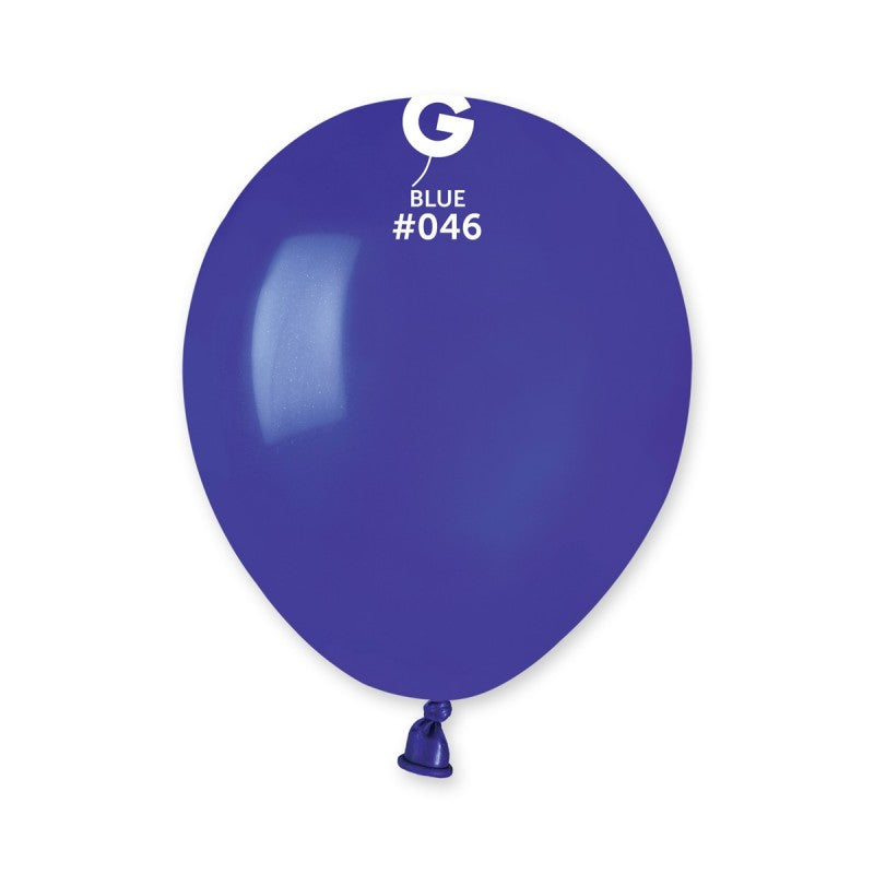 100x Latexballon A50 5"/13cm #046 Pastel Royal Blue