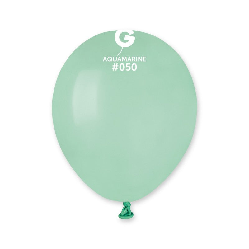 100x Latexballon A50 5"/13cm #050 Pastel Turquoise-Green Macaron