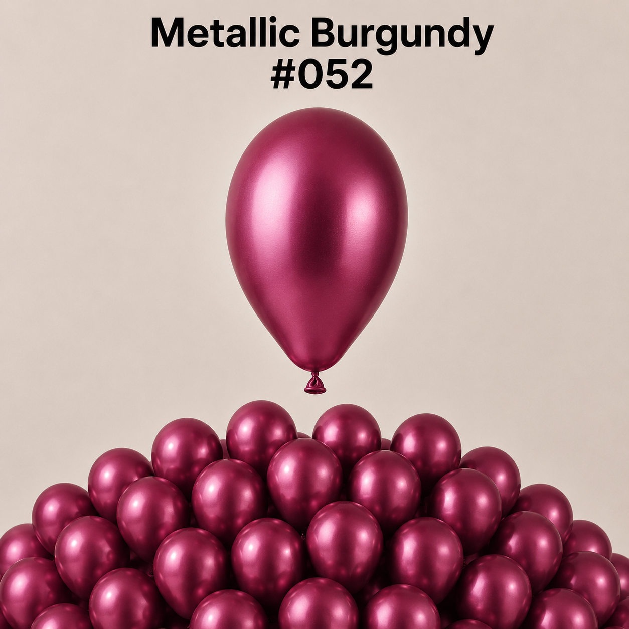 Gemar Latexballon A50 5"/13cm #052 Metallic Burgundy