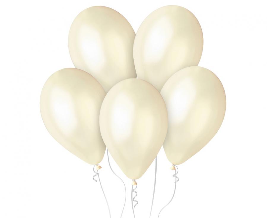 100x Latexballon 12"/30cm #058 Metallic Ivory