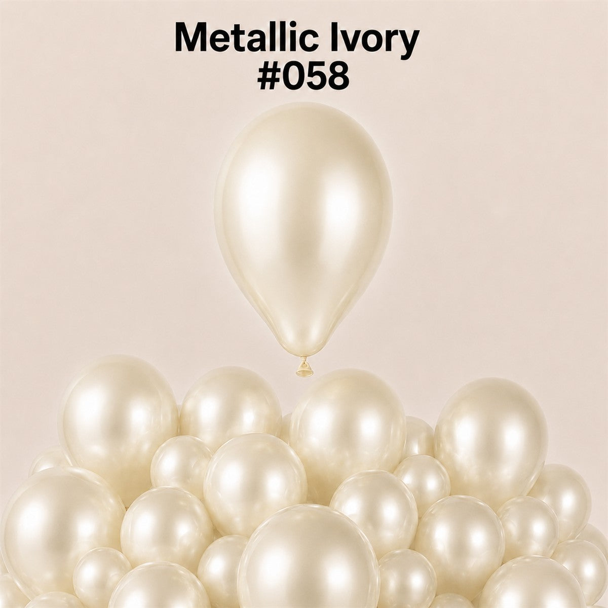 Gemar Latexballon G110 12"/30cm #058 Metallic Ivory