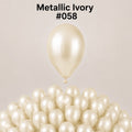 Gemar Latexballon A50 5"/13cm #058 Metallic Ivory