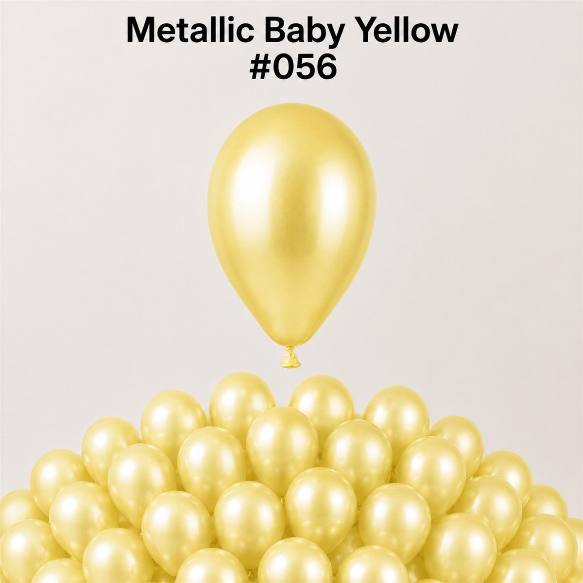 Gemar Latexballon A50 5"/13cm #056 Metallic Baby Yellow