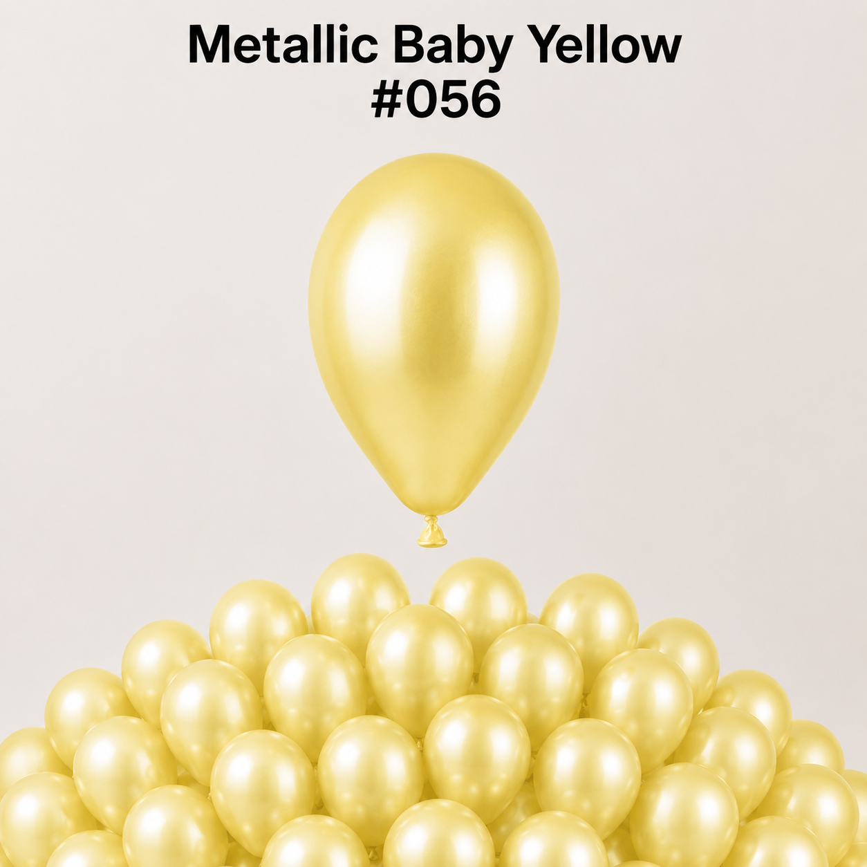 Gemar Latexballon A50 5"/13cm #056 Metallic Baby Yellow