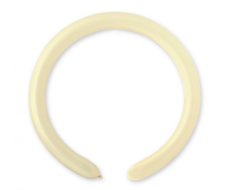 100x Modellierballon D4 (260) 5cm DM #059 Pastel Ivory Macaron