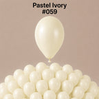Gemar Latexballon A50 5"/13cm #059 Pastel Ivory Macaron