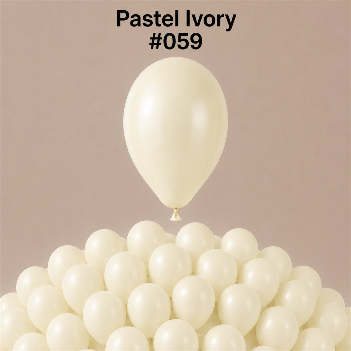 Gemar Latexballon A50 5"/13cm #059 Pastel Ivory Macaron