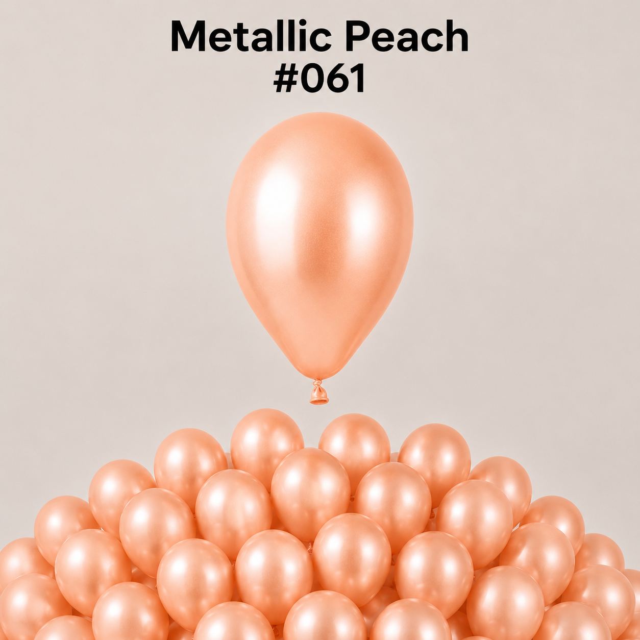 Gemar Latexballon A50 5"/13cm #061 Metallic Peach