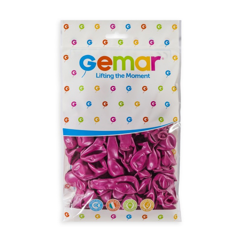Gemar Latexballon A50 5"/13cm #064 Metallic Dark Pink