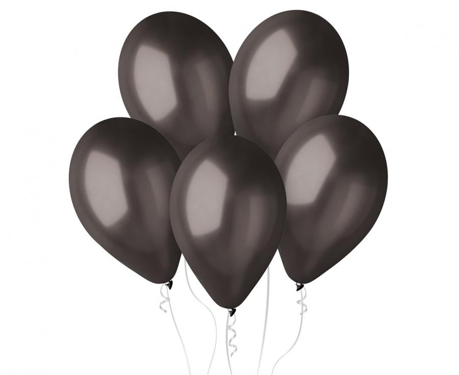 100x Latexballon 12"/30cm #065 Metallic Black