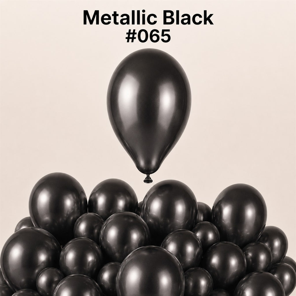 Gemar Latexballon G110 12"/30cm #065 Metallic Black