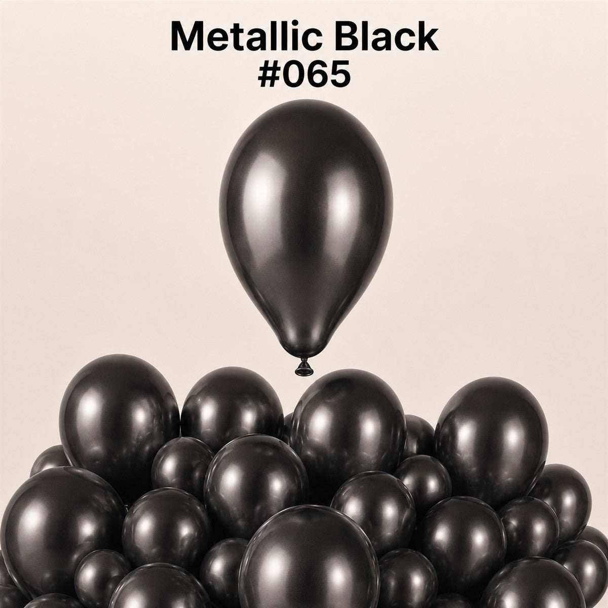 Gemar Latexballon G110 12"/30cm #065 Metallic Black