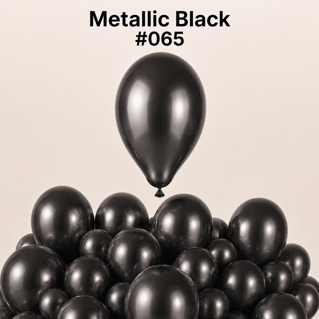 Gemar Latexballon G110 12"/30cm #065 Metallic Black