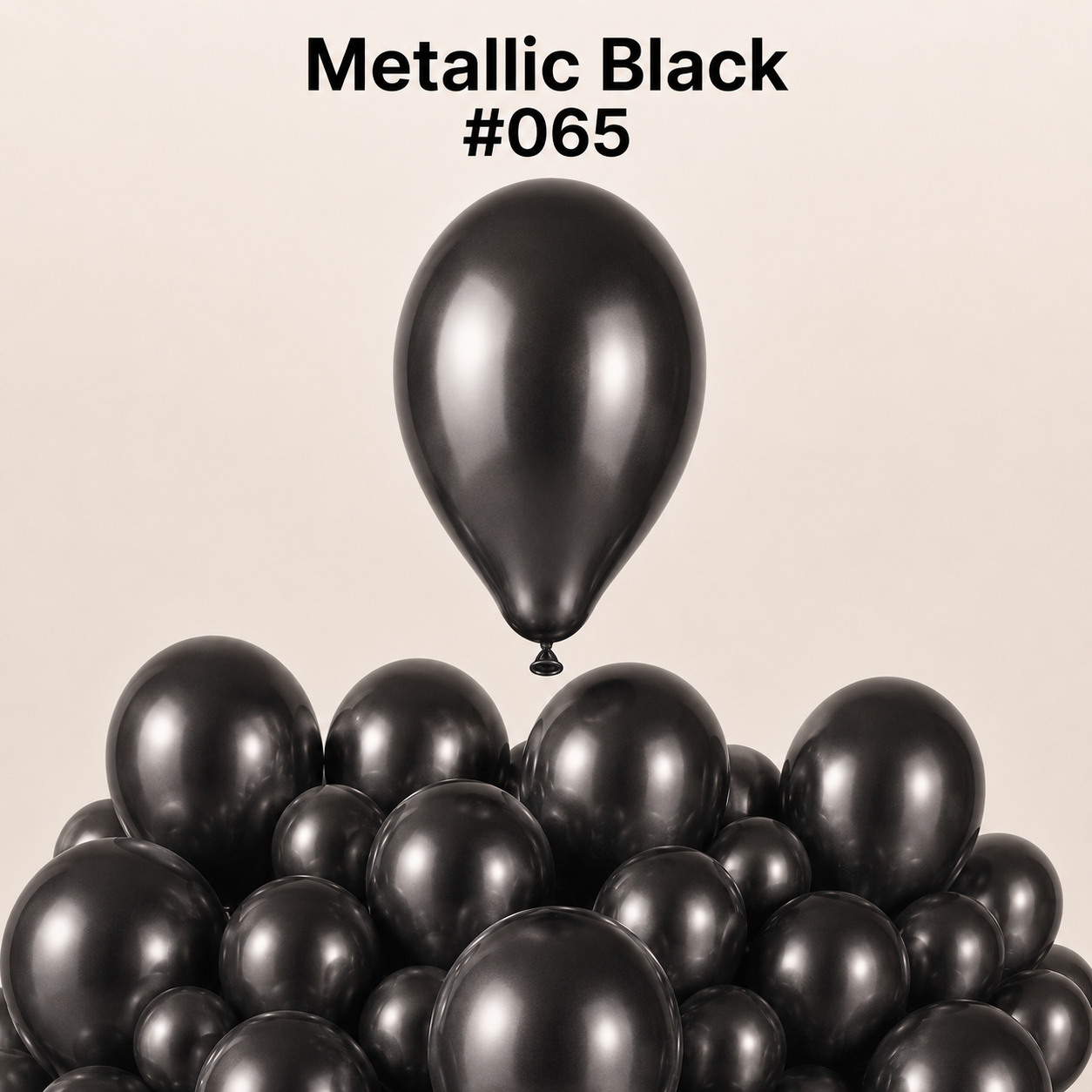 Gemar Latexballon G110 12"/30cm #065 Metallic Black