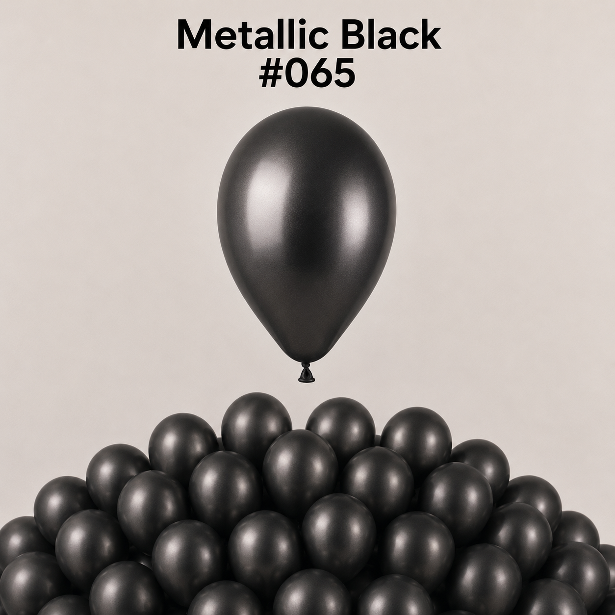 Gemar Latexballon A50 5"/13cm #065 Metallic Black