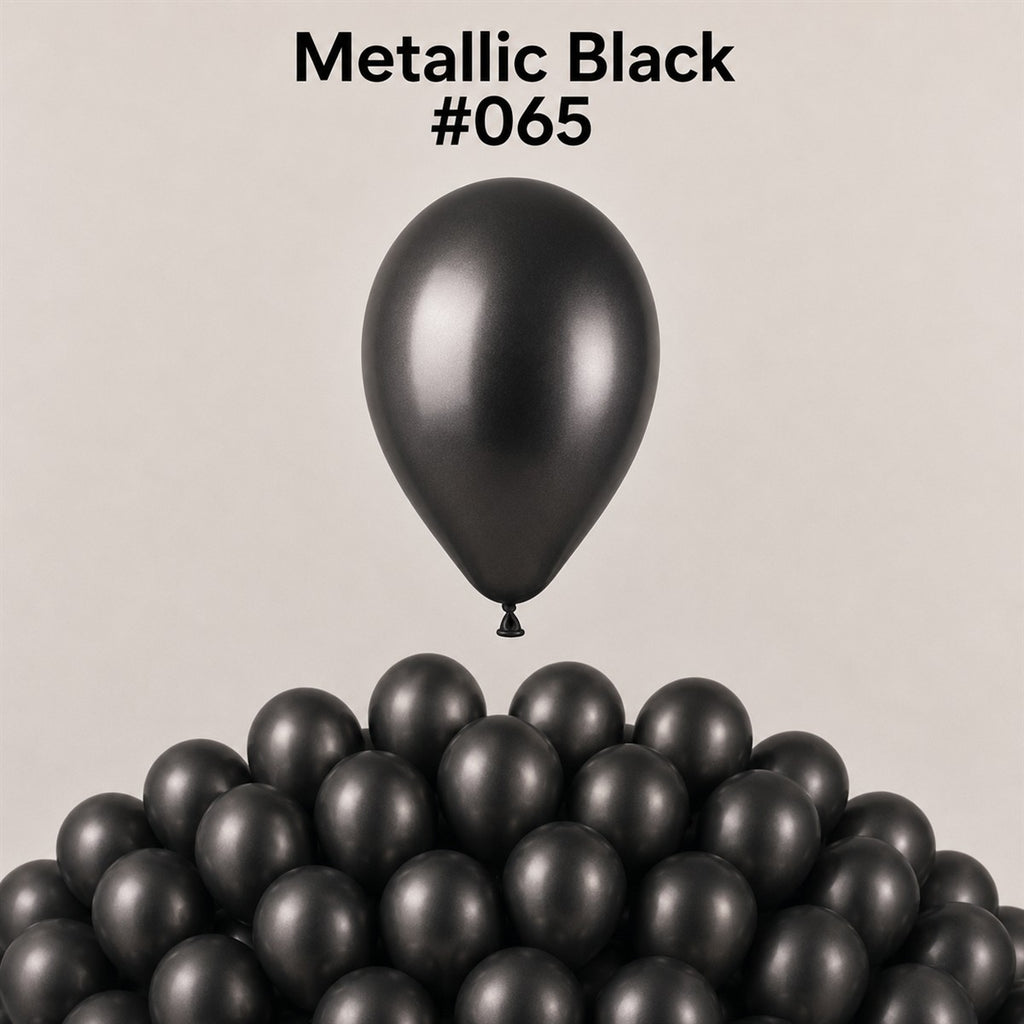 Gemar Latexballon A50 5"/13cm #065 Metallic Black