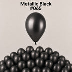 Gemar Latexballon A50 5"/13cm #065 Metallic Black