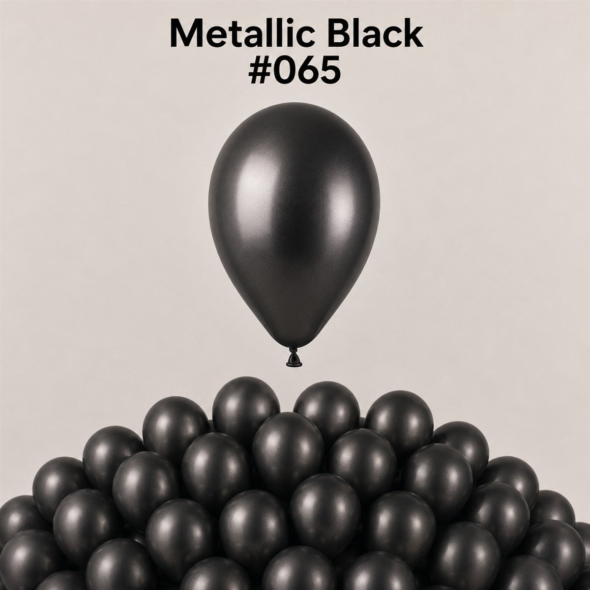Gemar Latexballon A50 5"/13cm #065 Metallic Black