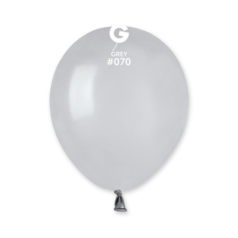 100x Latexballon A50 5"/13cm #070 Pastel Grey