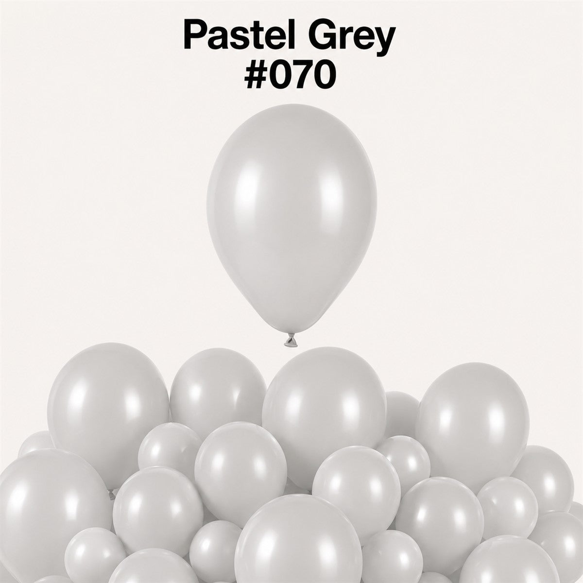 Gemar Latexballon G110 12"/30cm #070 Pastel Grey
