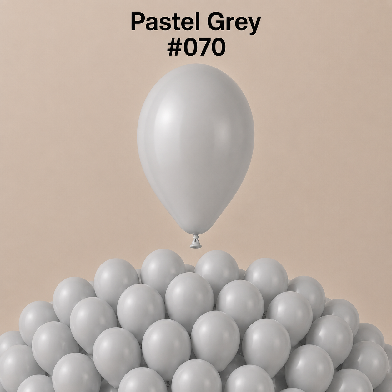 Gemar Latexballon A50 5"/13cm #070 Pastel Grey