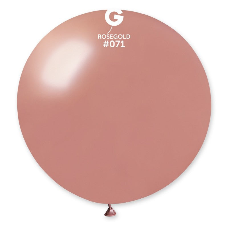 1x Latexballon G220 30"/75cm DM #071 Metallic Rose Gold