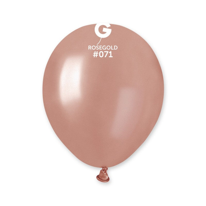 100x Latexballon A50 5"/13cm #071 Metallic Rose Gold