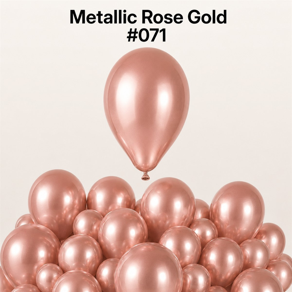 Gemar Latexballon G110 12"/30cm #071 Metallic Rose Gold