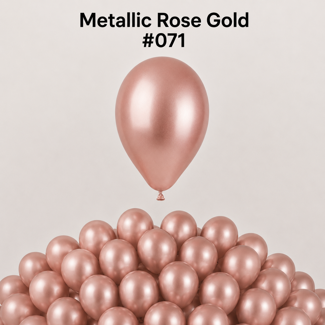Gemar Latexballon A50 5"/13cm #071 Metallic Rose Gold
