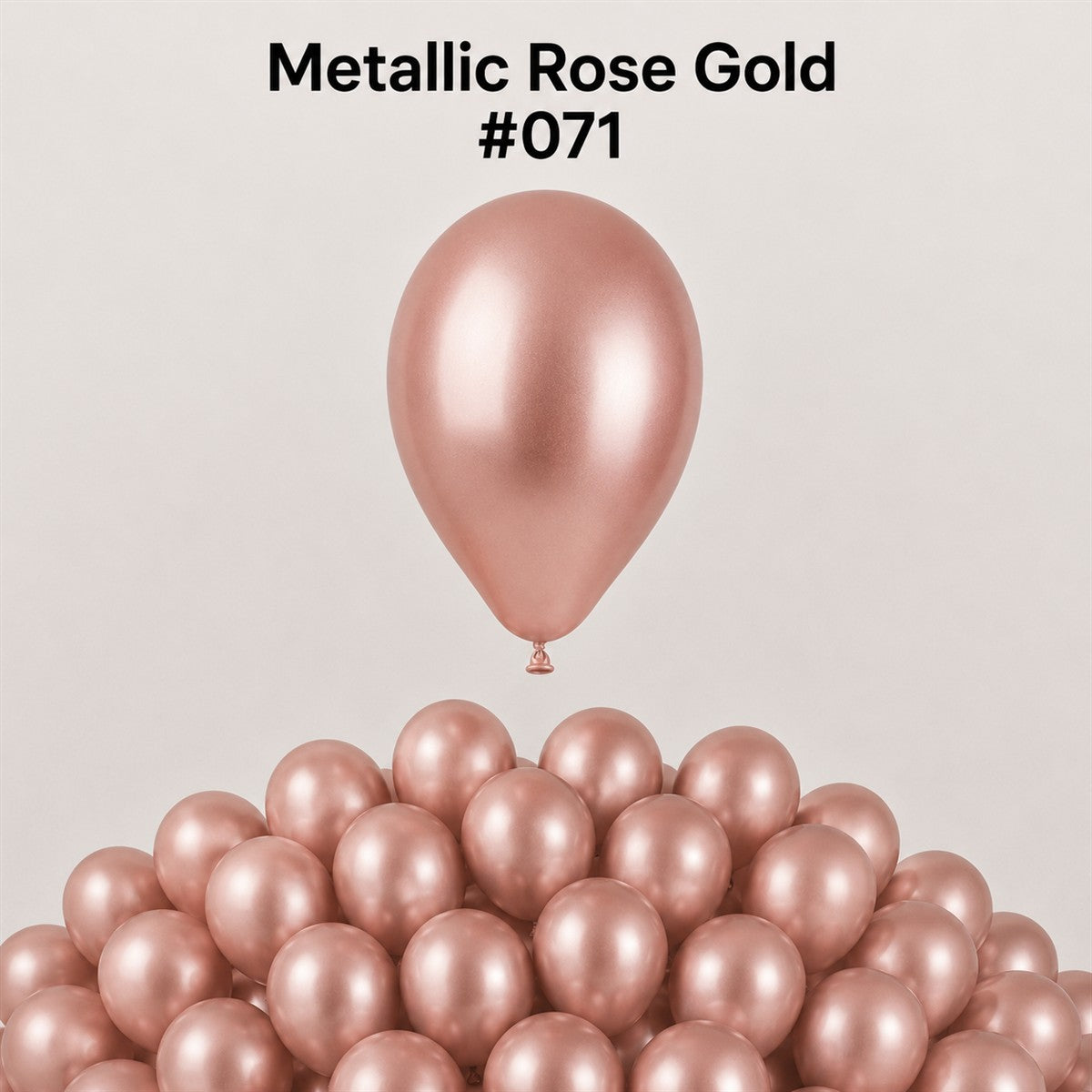 Gemar Latexballon A50 5"/13cm #071 Metallic Rose Gold