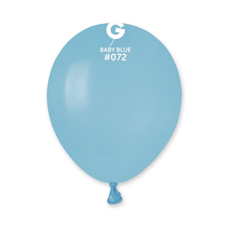100x Latexballon A50 5"/13cm #072 Pastel Baby Blue