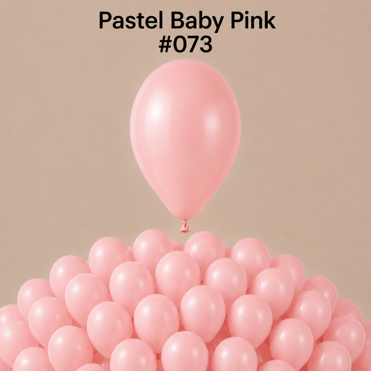 Gemar Latexballon A50 5"/13cm #073 Pastel Baby Pink