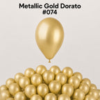 Gemar Latexballon A50 5"/13cm #074 Metallic Gold Dorato