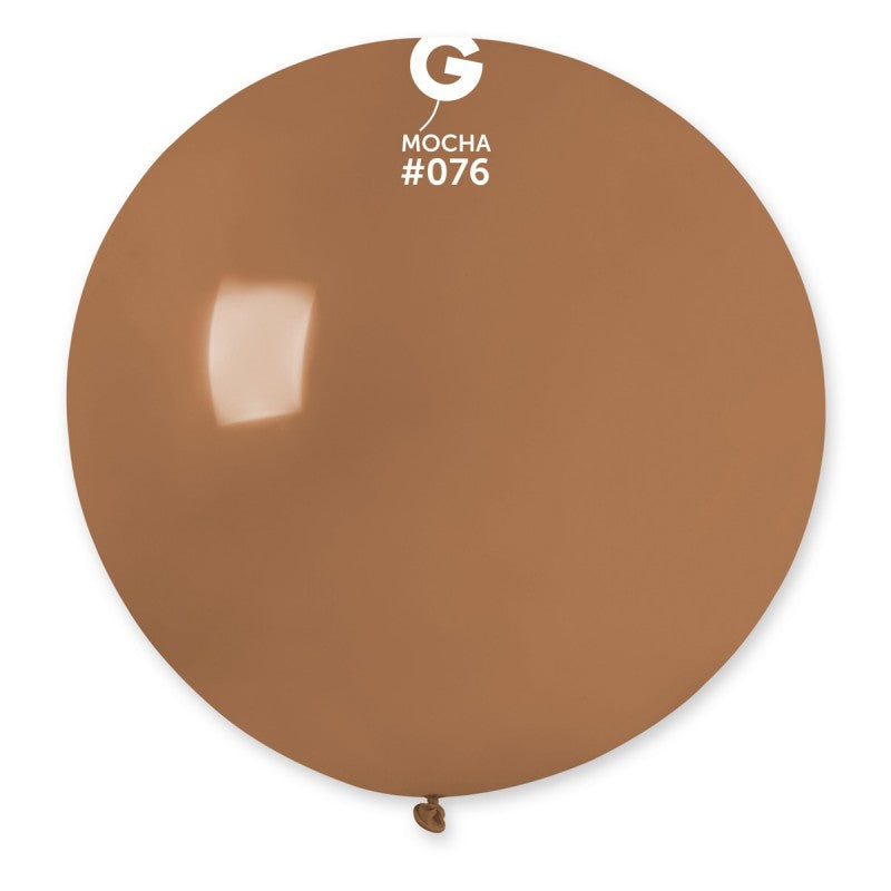 1x Latexballon G30 31"/80cm DM #076 Pastel Mocha Brown