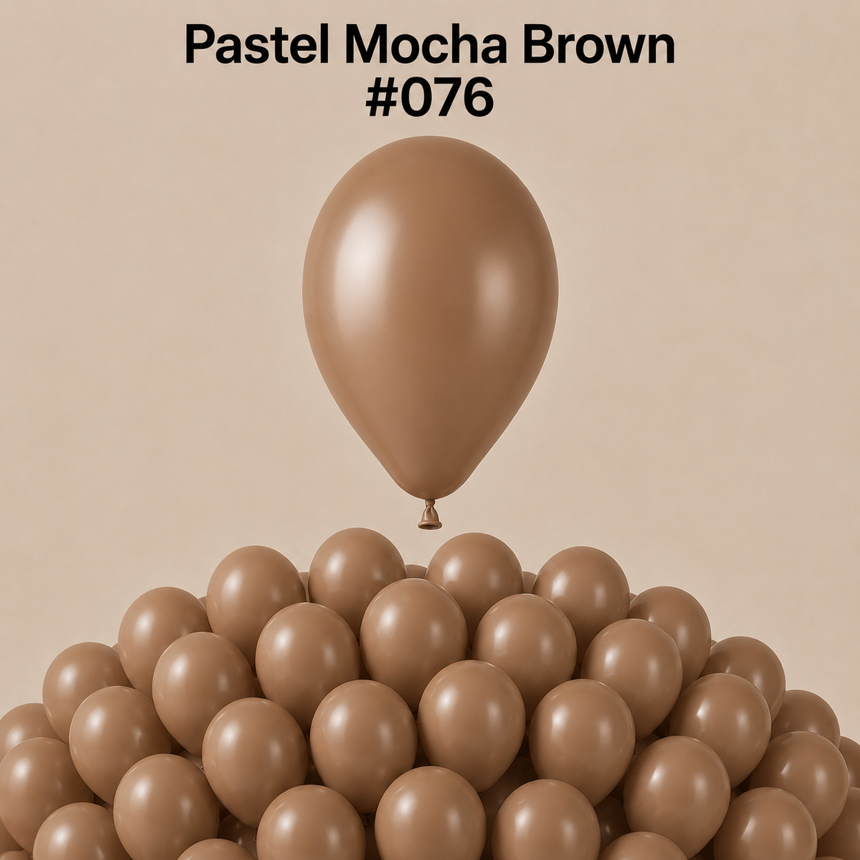 Gemar Latexballon A50 5"/13cm #076 Pastel Mocha Brown