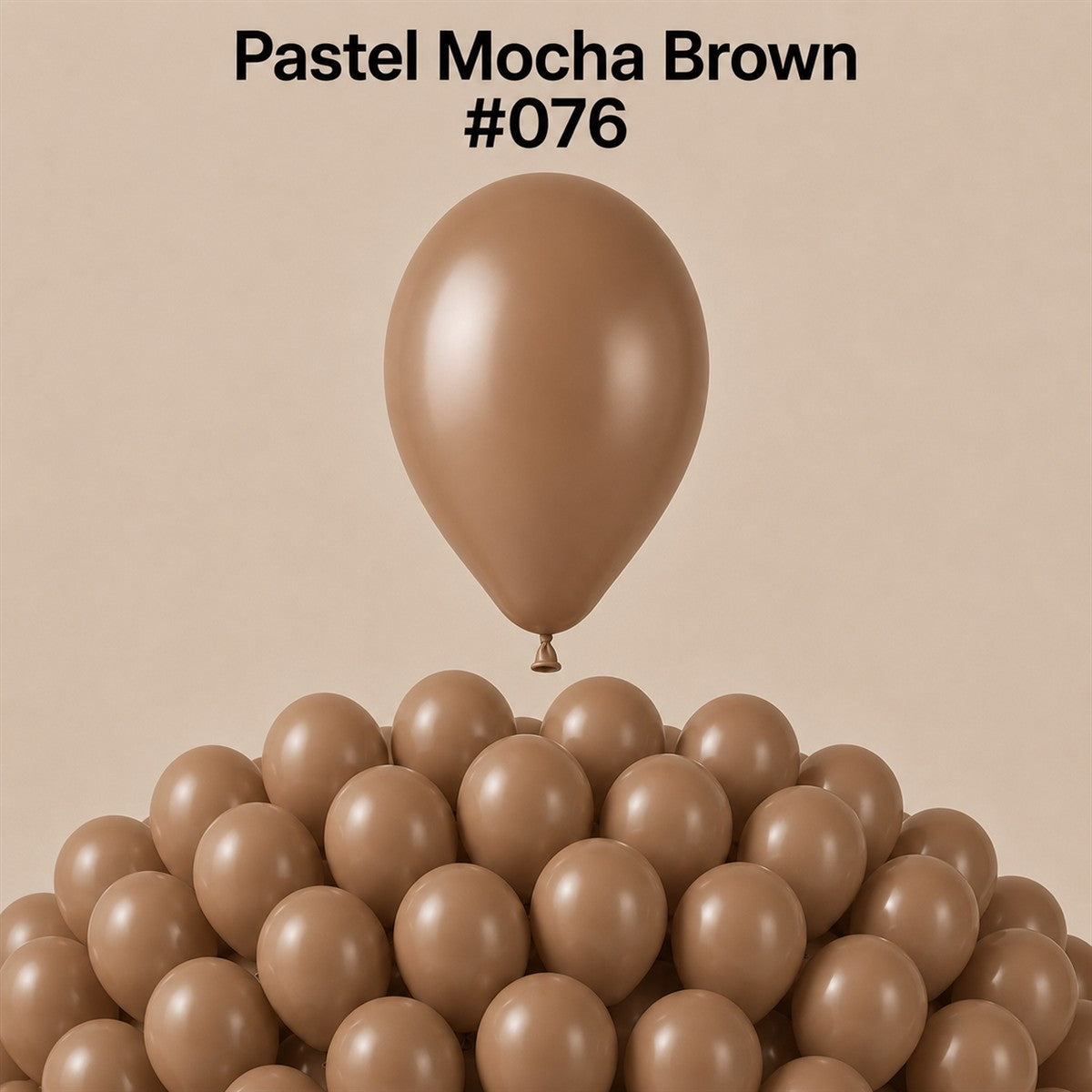 Gemar Latexballon A50 5"/13cm #076 Pastel Mocha Brown