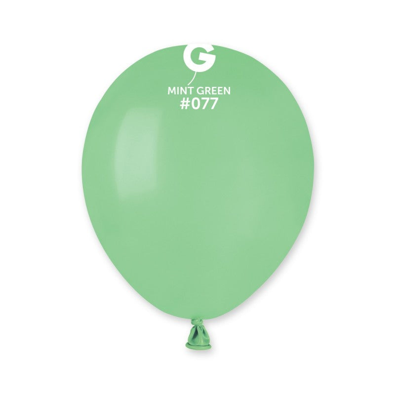 100x Latexballon A50 5"/13cm #077 Pastel Mint Green Macaron