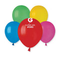 100x Latexballon A50 5"/13cm #080 Pastel Mix