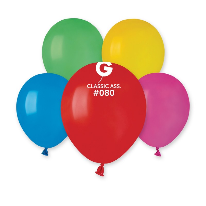100x Latexballon A50 5"/13cm #080 Pastel Mix