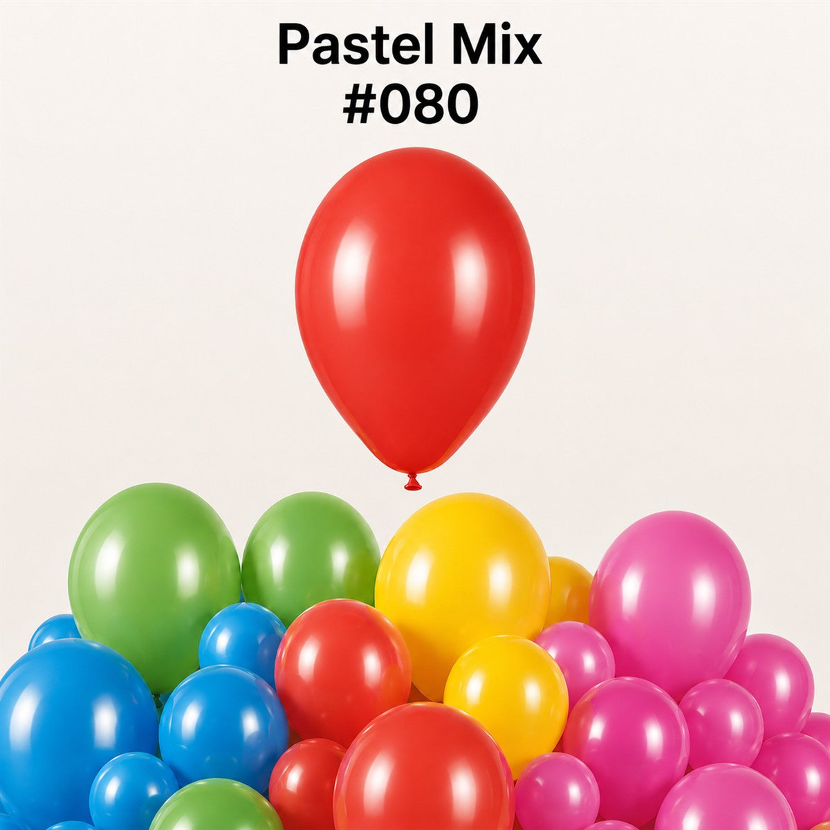 100x Gemar Latexballon G110 12"/30cm #080 Pastel Mix