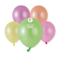 100x Gemar Latexballon A50 5"/13cm #081 Fluor Mix