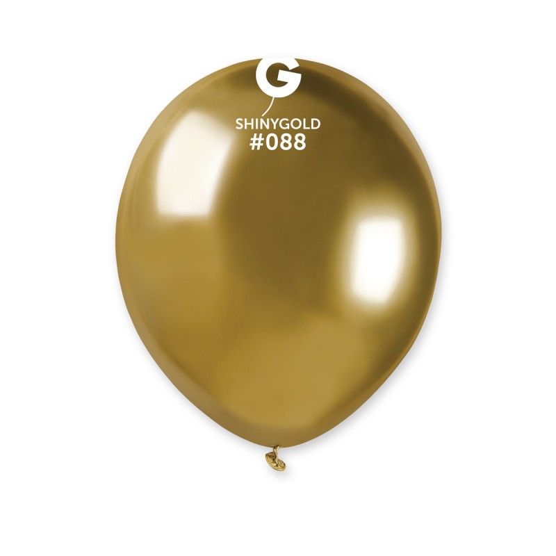 100x Latexballon A50 5"/13cm #088 Shiny Gold