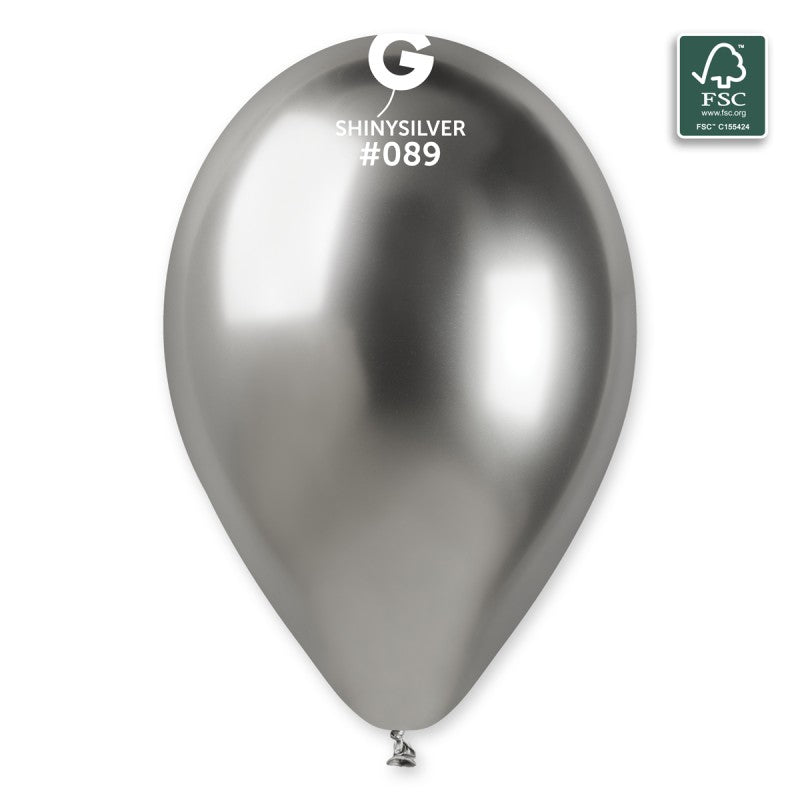 Gemar Latexballon G120 13"/33cm #089 Shiny Silver