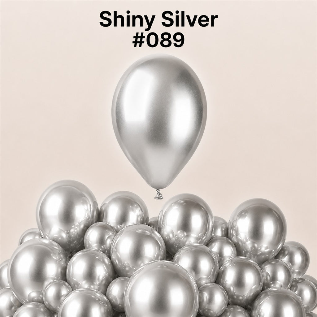 Gemar Latexballon G120 13"/33cm #089 Shiny Silver