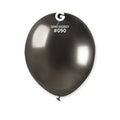 100x Latexballon A50 5"/13cm #090 Shiny Space Grey
