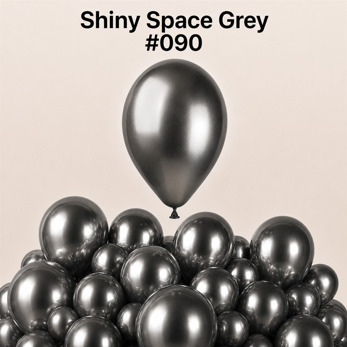 Gemar Latexballon G120 13"/33cm #090 Shiny Space Grey