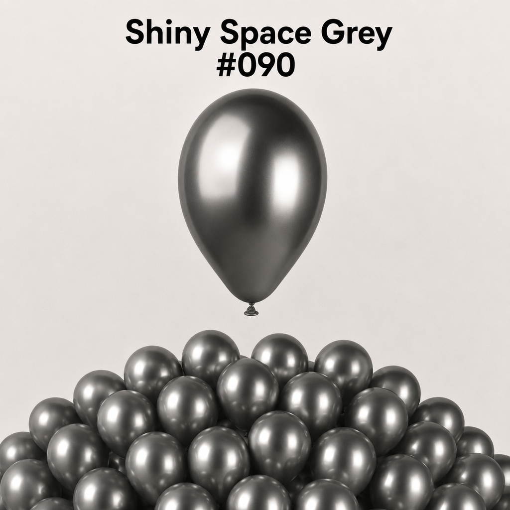 Gemar Latexballon A50 5"/13cm #090 Shiny Space Grey