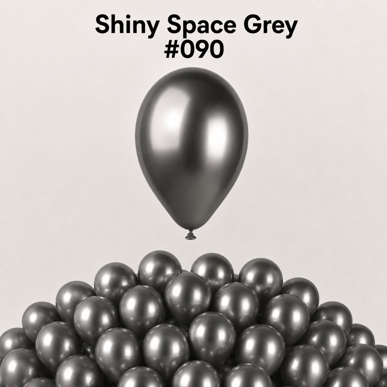 Gemar Latexballon A50 5"/13cm #090 Shiny Space Grey